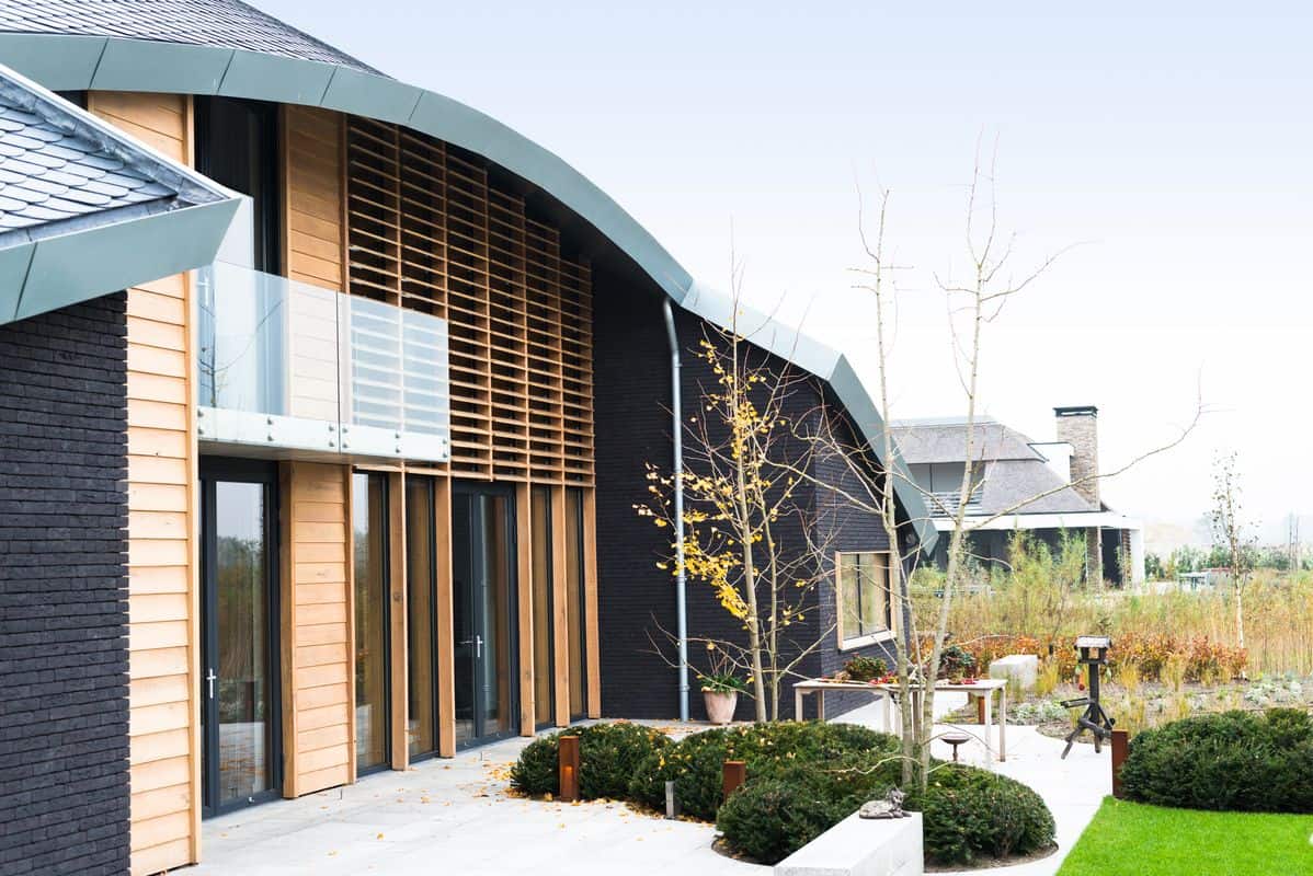 Woning met gelamineerd eiken